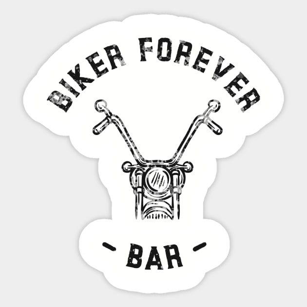 Biker Bars are for real Riders Sticker by Relaxedmerch